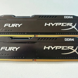 HyperX Fury 8GB DDR4 RAM με Ταχύτητα 2400 για Desktop (HX424C15FB2/8)