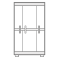 Triple-Leaf Door
