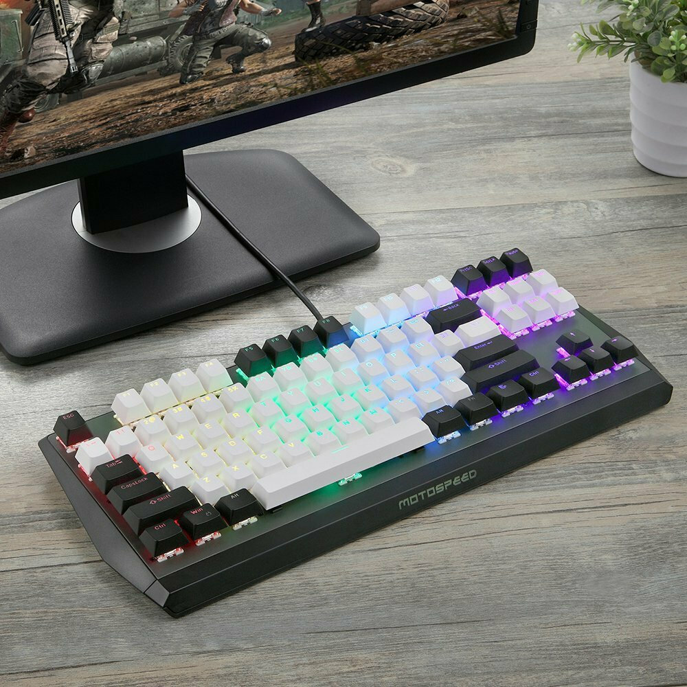 Motospeed CK73 Gaming Μηχανικό Πληκτρολόγιο Tenkeyless με Gateron Red