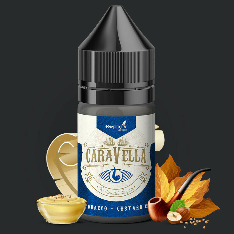 Omerta Flavor Shot Caravella Pipe Tobacco Custard Cream 10ml 30ml