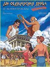 Die Olympischen speile in Altgriechenland in comics