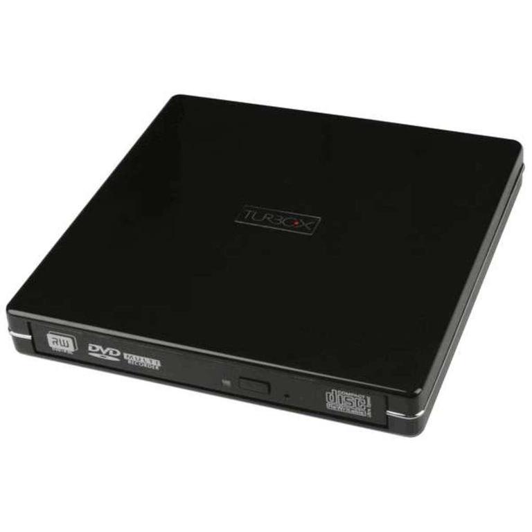 TurboX External Slim DVDRW Black (USB 2.0) Skroutz.gr