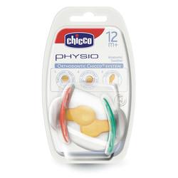 Chicco Physio Καουτσούκ Δυνατά Χρώματα 12m+ 2τμχ