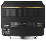 Sigma Crop Φωτογραφικός Φακός 30mm F1.4 EX DC HSM Σταθερός για Nikon F Mount Black