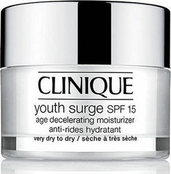 Clinique Youth Surge Age Decelerating Day Moisturizer Very Dry to Dry Skin SPF15 50ml