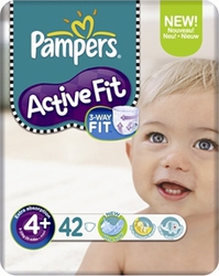 Pampers Active Fit No 4+ (9-20Kg) 42τμχ