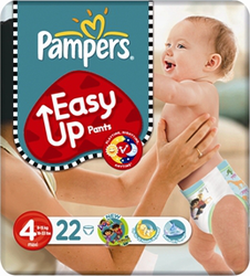 Pampers Easy Up Pants No 4 (8-15Kg) 22τμχ