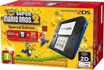 Nintendo 2DS Black and Blue & New Super Mario Bros. 2 Special Edition