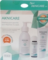 Synchroline Set Aknicare Καθαριστικό, Κρέμα & Λοσιόν Προσώπου