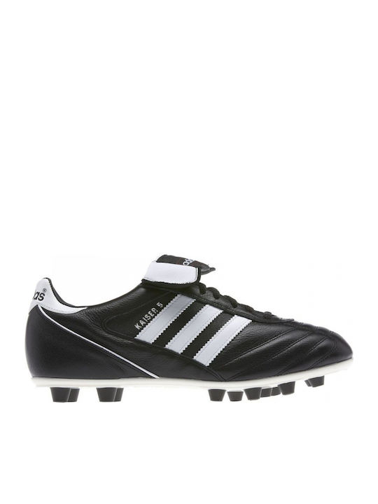 adidas Kaiser 5 Liga FG Football Shoes with Cleats Black / Footwear White / Red