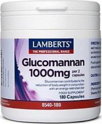 Lamberts Glucomannan 1000mg 180 κάψουλες