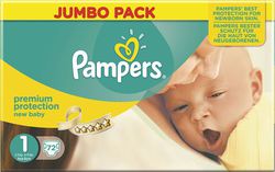 Pampers New Baby Jumbo Pack No 1 (2-5kg) 72τμχ