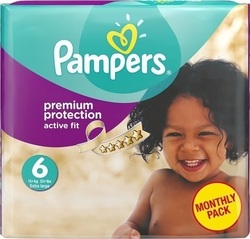 Pampers Active Fit Monthly Pack No 6 (15+kg) 120τμχ