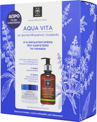 Apivita Set Aqua Vita Κρέμα Προσώπου & Gel Καθαρισμού Πρόπολη/Lime