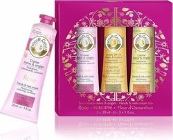 Roger & Gallet Set Hand & Nail Cream Trio Rose