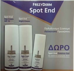 Frezyderm Set Spot End Κρέμα Ημέρας, Κρέμα Νυκτός & Λευκαντικό Gel
