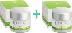 Exelia Set Day Cream SPF15 & Night Cream for Oily Skin