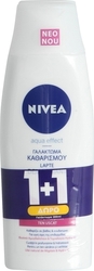 Nivea Aqua Effect Cleansing Milk for Dry Skin 2x200ml