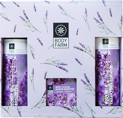 Bodyfarm Set Lavender Κρέμα Σώματος, Αφρόλουτρο & Scrub