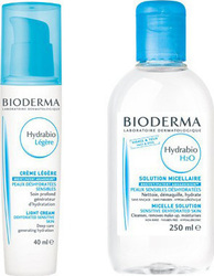 Bioderma Set Hydrabio Κρέμα Light & Υγρό Καθαρισμού
