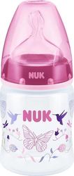 Nuk First Choice+ Μπιμπερό Πολυπροπυλενίου (PP) Ροζ, Θηλή Σιλικόνης, 150ml