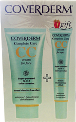 Coverderm Set CC Light Beige Κρέμα Προσώπου & Κρέμα Ματιών
