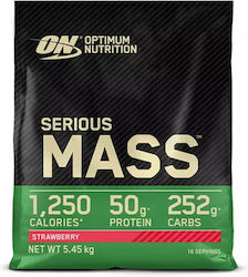 Optimum Nutrition Serious Mass Căpșuni 5.455kg