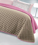 Pierre Cardin Κουβερλί Υπέρδιπλο 230x250 Prius Camel Fuchsia