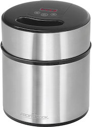Profi Cook PC-ICM 1140 Παγωτομηχανή 1.8lt Ασημί
