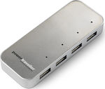 Powertraveller 4x USB Charging Station Γκρι