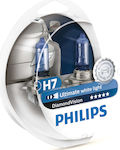 Philips Lamps Car Diamond Vision H7 Halogen 5000K Cold White 12V 55W 2pcs
