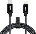 ESR Braided USB 2.0 Cable USB-C male - Lightning Μαύρο 2m