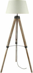Aca Mousse Vintage Floor Lamp Height 144cm Cream Beige