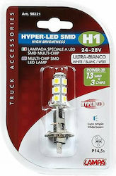 Lampa Лампи Автомобила Hyper-Led Power 39 White H1 LED 6500К Хладно бяло 24-28V 1бр