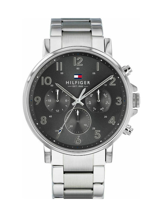 Tommy Hilfiger Daniel Watch Chronograph Battery with Silver Metal Bracelet