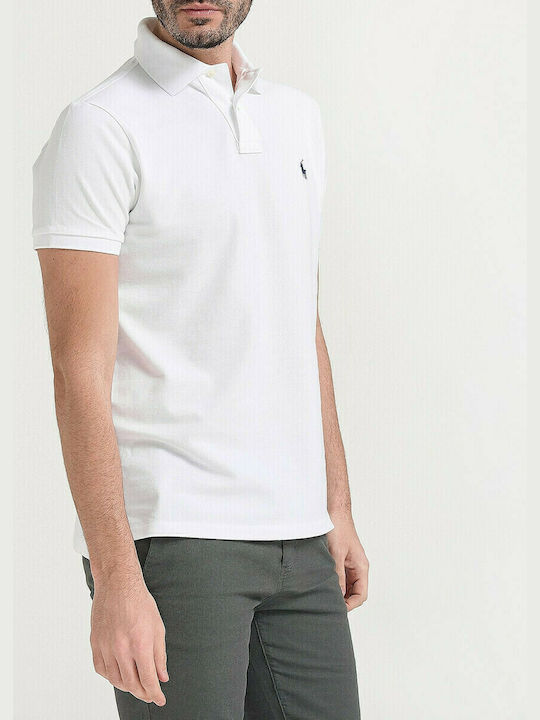 Ralph Lauren Herren Shirt Kurzarm Polo Weiß