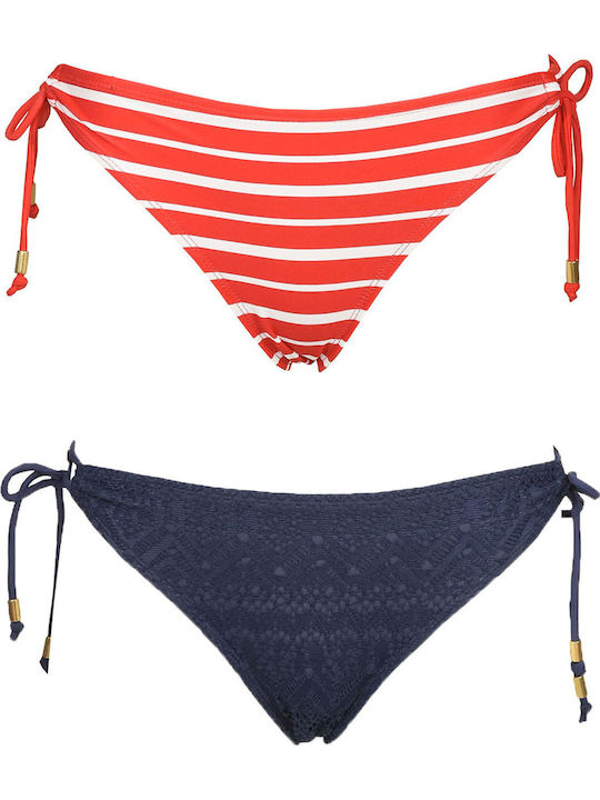 Dorina Valencia Mix Pack Bikini Slip Red Navy Blue