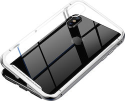 Baseus Magnetite Hardware Acoperire completă 360 Metalic Argint (iPhone X / XS) WIAPIPHX-CS0S