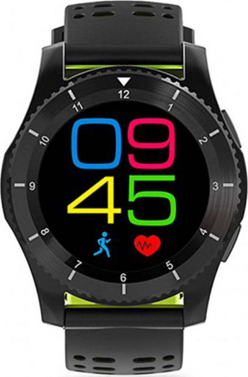 DAS 4 SG10 Stainless Steel Smartwatch με Παλμογράφο Μαύρο Skroutz gr