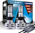 NovSight Lamps Car H7 LED 6500K Cold White 12-24V 60W 2pcs