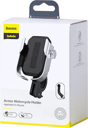 Baseus Phone Motorcycle Mount with Adjustable Arm for Steering Wheel
