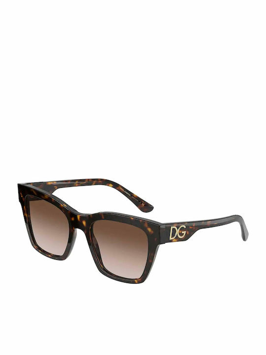 Dolce & Gabbana Print Family Γυαλιά Ηλίου Καφέ με Κοκκάλινο Σκελετό