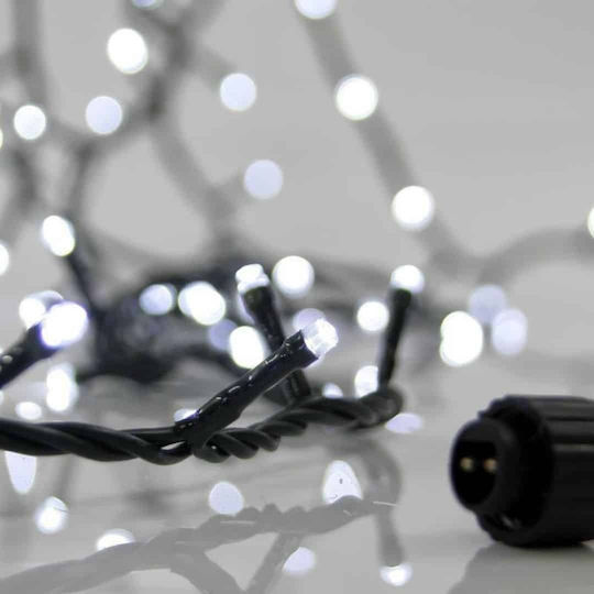 100 Λαμπάκια LED 5μ. Ψυχρό Λευκό σε Σειρά