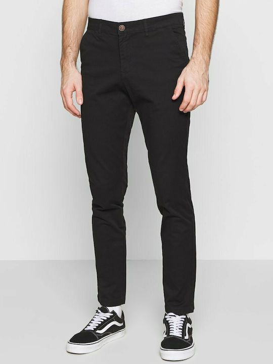 Jack & Jones Men's Trousers Chino Elastic in Slim Fit Black