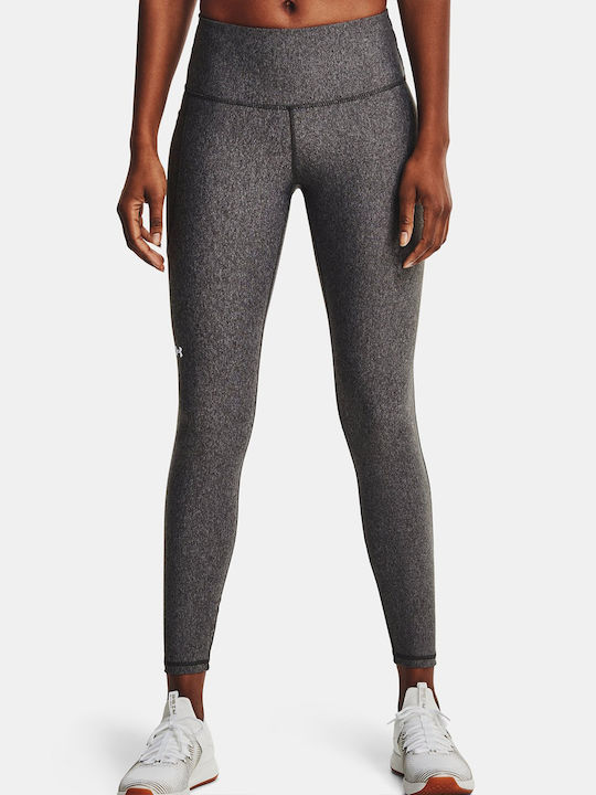 Under Armour Women's Cropped Training Legging Shiny & High Waisted Gray