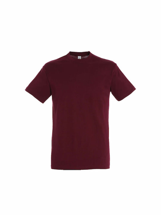 Sol's Regent Men's Short Sleeve Promotional T-Shirt Burgundy 11380-146