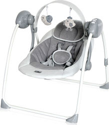 Lorelli Elektrisch Baby Entspannung Schaukel 2 in 1 Portofino mit Musik Cool Grey Stars für Kinder bis zu 9kg