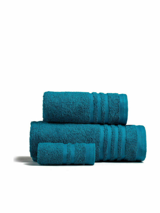 Melinen 3pc Bath Towel Set Premio Petrol Weight 600gr/m²