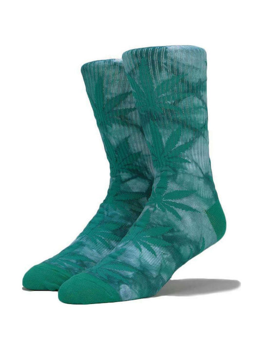 HUF Plantlife Tiedye Ανδρικές Κάλτσες με Σχέδια Πράσινες