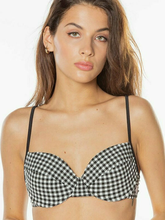 Karl Lagerfeld KL21WTP04 Bikini Μπουστάκι Ασημί Skroutz gr